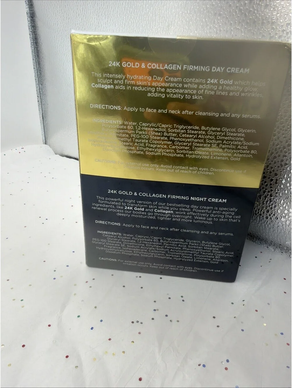 Clear Beauty 24K Gold & Collagen Firming Day Cream & Night Cream Duo Set